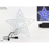 Addobbo Stella Luminosa Neon Bianco E Blu Con Giochi Di Luce