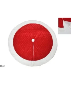 Addobbo Tappeto Per Albero Di Natale Rosso E Bianco 122 Cm