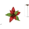 Addobo Fiore Giullare Con Campanelli O26Cm Stelo 50Cm