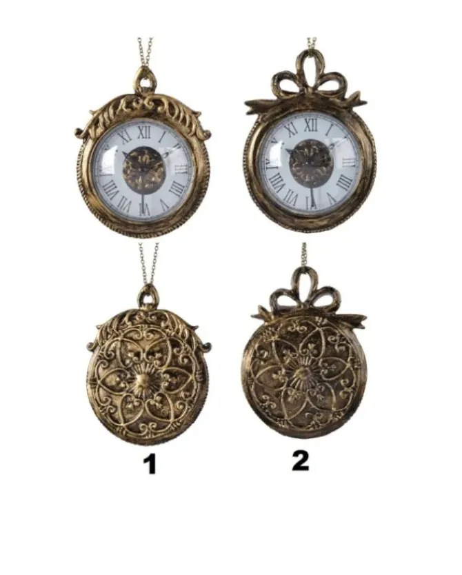 Adobbo Appendino Orologio Antico 13 Cm Per Albero Di Natale 1 Pz