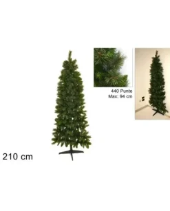 Albero Di Natale A Parete 210 Cm 440 Punte