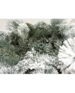 Albero Di Natale Bianco Innevato Big Sky Con Pigne 240Cm | Chianese