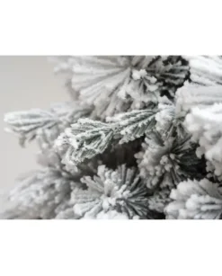 Albero Di Natale Bianco Innevato Big Sky Con Pigne 270 Cm | Chianese