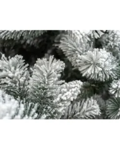 Albero Di Natale Bianco Innevato Big Sky Con Pigne 270 Cm | Chianese