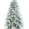 Albero Di Natale Bianco Innevato Romanov 270Cm |