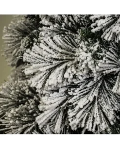 Albero Di Natale Carey H180 Cm Bianco Innevato Montaggio A Gancio