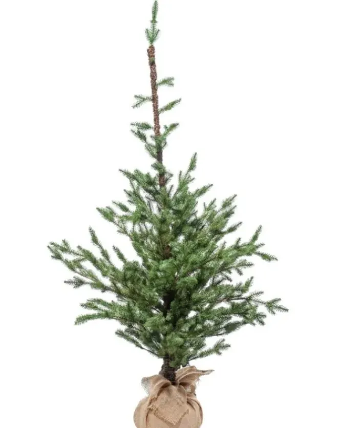 Albero Di Natale 210 Cm 350 Tips Con Base In Juta |