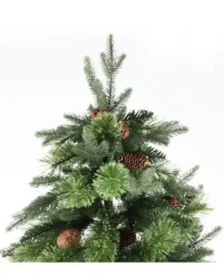 Albero Di Natale Con Pigne Byron H180 Cm Apertura A Ombrello