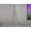 Albero Di Natale Luminoso 198 Led Multicolor 190Cm Uso Interno