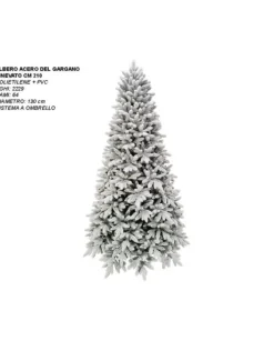 Albero Di Natale Modello Acero Del Gargano Innevato Cm 210