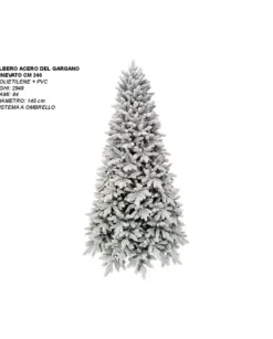 Albero Di Natale Modello Acero Del Gargano Innevato Cm 240