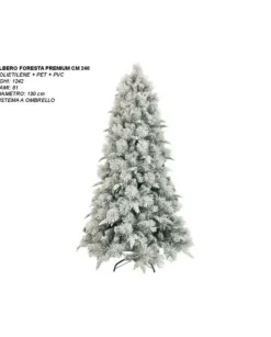 Albero Di Natale Modello Foresta Premium Innevato 240 Cm