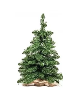 Albero Di Natale Pinetto Timmy 90 Cm Con Base In Juta