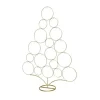 Albero In Ferro Dorato Porta Palline 85 Cm