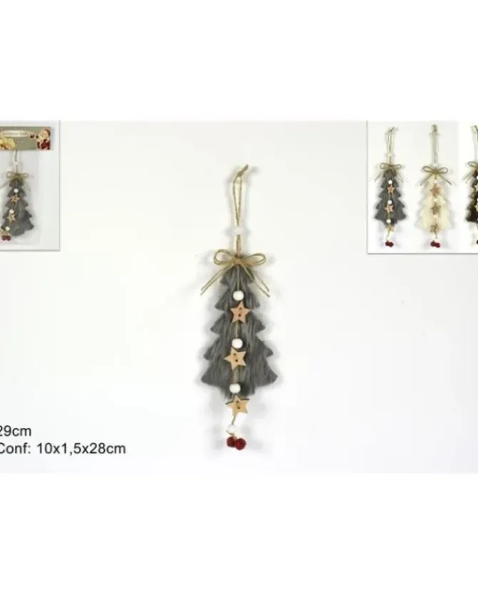 Albero Legno 29Cm 3 Col. Art.Shy-W10512W