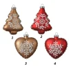 Appendini Di Vetro 2 Modelli 80Mm Per Albero Di Natale 1Pz