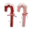 Appendino Addobbo Bastoncino Di Zucchero Candy Cane Imbottito 36 Cm