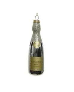 Appendino Addobbo Bottiglia Champagne Oro 4X12,6 Cm Per Labero Di Natale