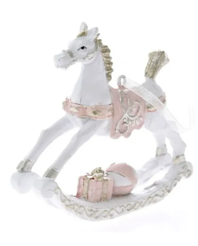 Appendino Cavallo A Dondolo 9X6Cm Per Albero Di Natale