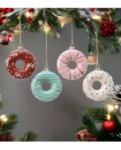 Appendino Ciambella In Vetro Colore Opaco In 4 Varianti