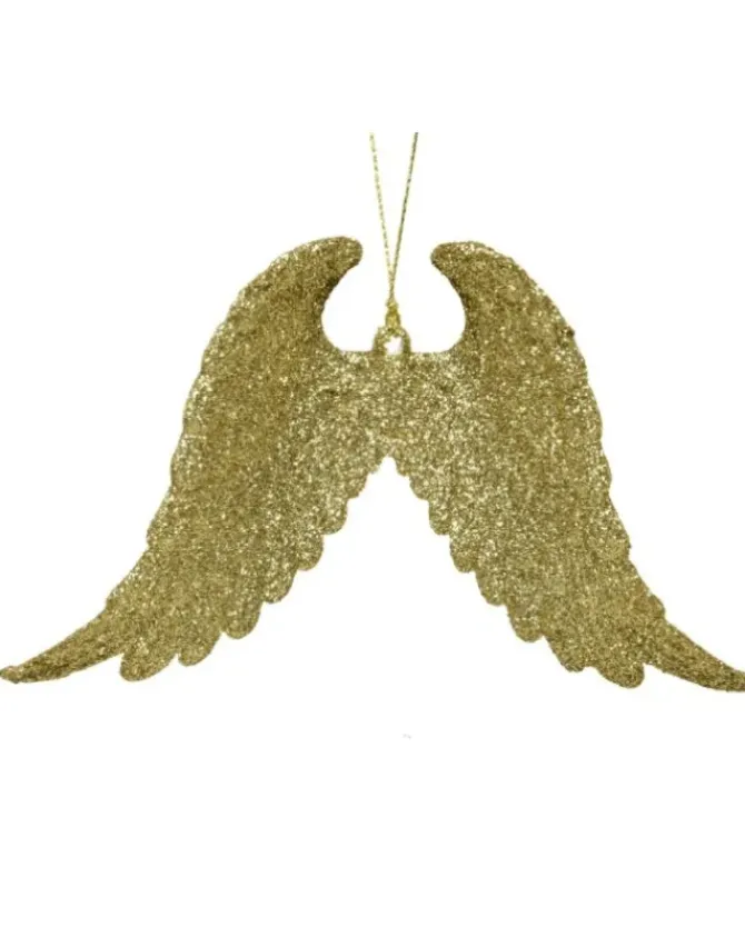 Appendino Decoro Da Albero 16 Cm Ali D'Angelo Glitterate