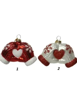 Appendino Di Vetro Guanti Con Cuore 2Col 1Pz