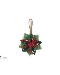 Appendino Fiore Scozzese 12Cm Per Albero Di Natale