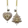 Appendino In Ferro Oro Cuore - Albero 15Cm Per Albero Di Natale 1Pz