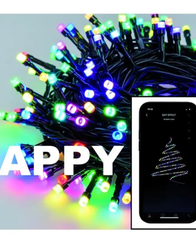 Appy Catena 20M 200 Led Rgb Con Applicazione Bluetooth