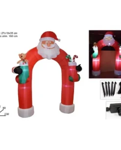 Arco Babbo Natale Gonfiabile Con Luce 270 Cm