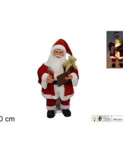 Babbo Natale Che Scrive Con Luci E Movimenti 80 Cm