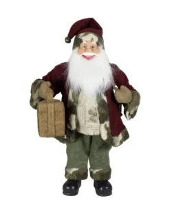 Babbo Natale Con Valigia 80 Cm