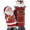 Babbo Natale Di Natale Con Mailbox 32X16 Cm