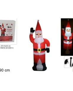 Babbo Natale Gonfiabile Con Luce Per Esterno E Interno 240 Cm