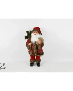 Babbo Natale Nordico 60 Cm Con Pacco Regalo
