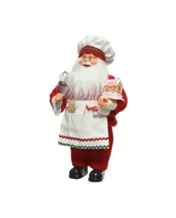 Babbo Natale Pasticciere Misura L20.00-W10.00-H30.00Cm