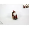 Babbo Natale Seduto Su Sedia Di Legno 14,5X8,5X10,5 Cm