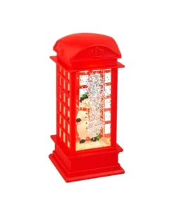 Cabina Telefonica In Plastica Con Girante Ad Acqua Led Fissa Bo Indoor 2Ass