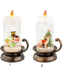 Candela Cn Effetto Nevicata Luce Led A Batteria