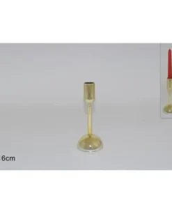 Candeliere In Vetro Oro 16Cm