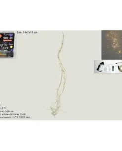 Catena Gocce Di Luci 360 Led Bianco Caldo 3Mt Per Albero Di Natale