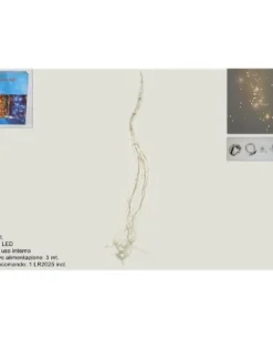 Catena Gocce Di Luci 720 Nano Led 3Mt Con Telecomando Per Albero Di Natale