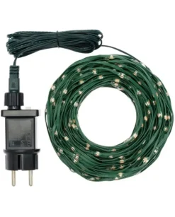 Catena Lineare 600 Gocce Di Luce Led 360° Bianco Catena Lineare 45M Mt