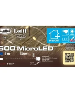 Catena Lineare 600 Microled Bianco Caldo 4+30M
