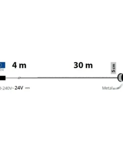 Catena Lineare 600 Microled Bianco Caldo 4+30M