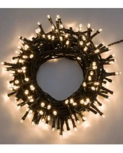 Catena Luci 1000 Led Luce Calda 40Mt Per Albero Di Natale