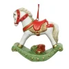 Cavallo A Dondolo In Terracotta Da Appendere 9,5X3,3X11Cm