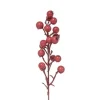Confezione 12 Bacche 25Cm Rosse Per Decorazioni Di Natale