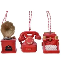 Decorazione Da Albero 3 Figure Retro