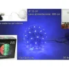 Decorazione Natalizia Palla Luminosa 50Led Luce Blu Cavo 3Mt Uso Interno/Esterno